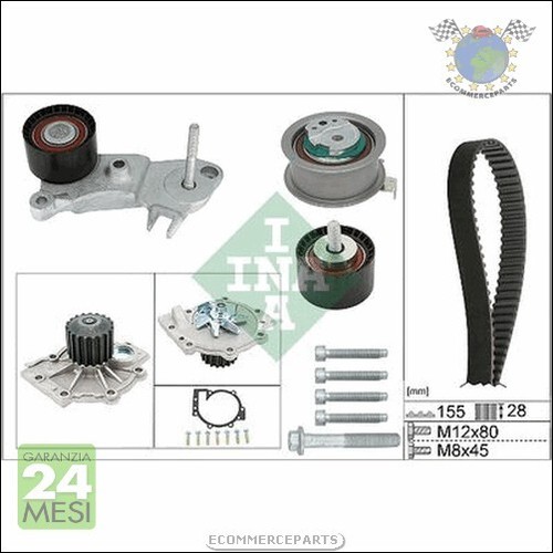 Kit distribuzione pompa - distribuzione, +